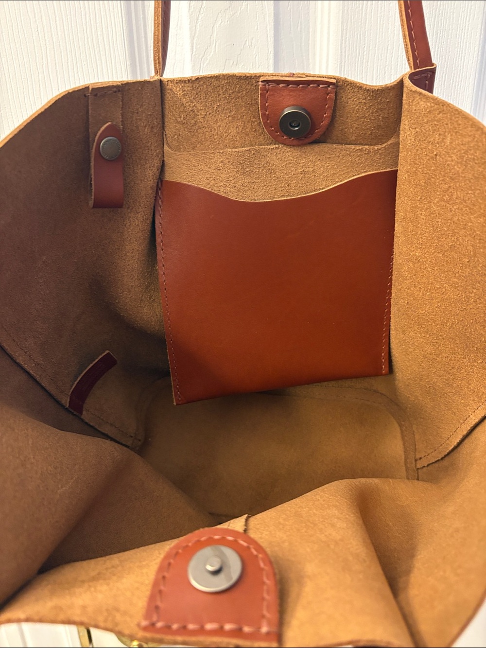 Portland Large Devon Classic Brown Leather Tote Bag. Beautiful leather. - Picture 3 of 8